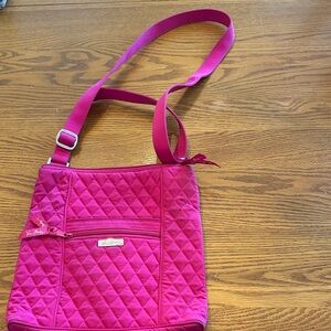Vera Bradley Fuchsia Quilted Crossbody Bag